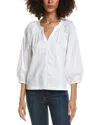 Tyler Boe Harper Button Front Blouse In White