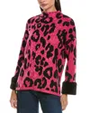 Tyler Boe Coco Funnel Neck Cape Top In Coco Pink In Pink