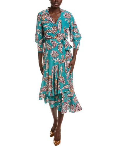 Tyler Boe Tyler Böe Jules Silk Wrap Dress In Multi