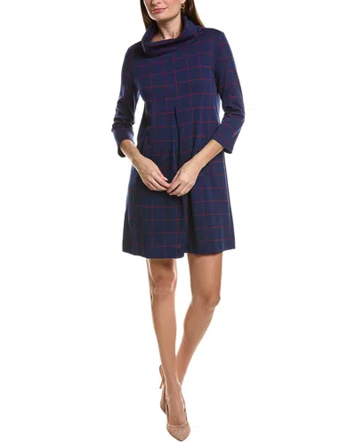 Tyler Boe Tyler Böe Kim Knit Crosshatch Dress In Blue