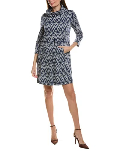 Tyler Boe Tyler Böe Kim Knit Crosshatch Dress In Blue