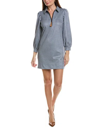 Tyler Boe Tyler Böe Melanie Knit Houndstooth Dress In Blue