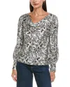 Tyler Boe Tyler Böe Olivia Silk Top In Gray