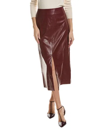 Tyler Boe Tyler Böe Phoebe Vegan Leather Skirt In Brown
