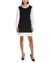 Tyler Boe Scout Cashmere Twofer Dress In Black