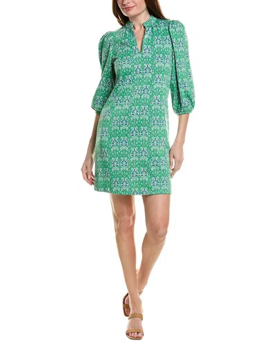 Tyler Boe Sherri Knit Dress In White Medallion In Green