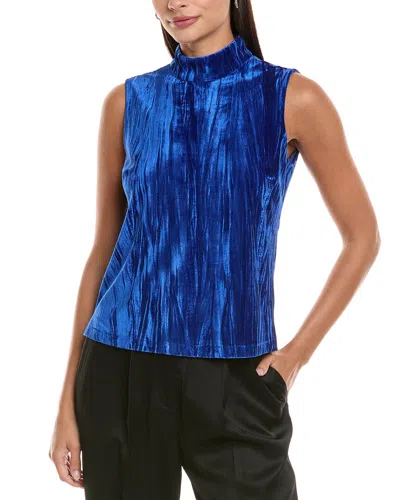 Tyler Boe Tyler Böe Sid Crushed Velvet Top In Blue