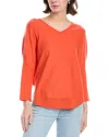 Tyler Boe Silk-blend Capelet Sweater In Orange