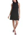 Tyler Boe Stella Linen-blend Mini Dress In Black