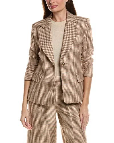 Tyler Boe Tyler Böe Taylor Houndstooth Jacket In Brown