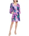 Tyler Boe Val Silk Mini Dress In Purple