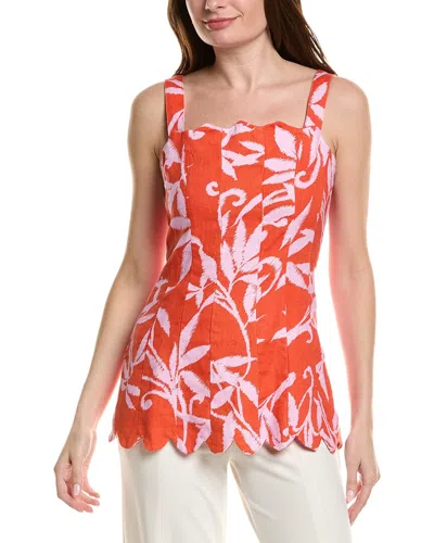 Tyler Boe Vanessa Linen Blouse In Multi