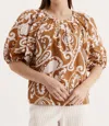 Tyler Boe Women's Renee Silk Top In Ginger In Multi