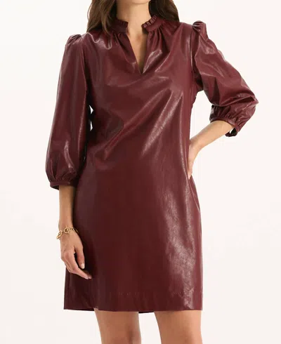 Tyler Boe Women's Sherri Vegan Dress In Cabernet In Burgundy