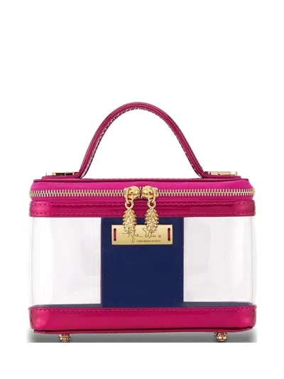 Tyler Ellis Ava Miami Patent-leather Mini Bag In Pink