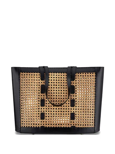 Tyler Ellis Bristol Wicker-leather Tote Bag In Multi