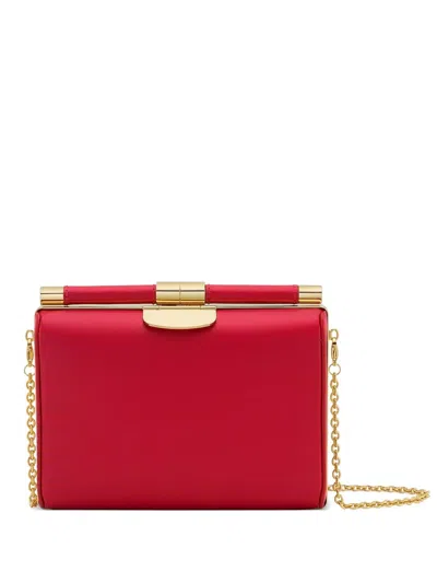 Tyler Ellis Jamie Leather Clutch Bag In Red