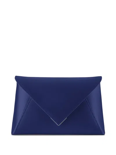 Tyler Ellis Large Lee Pouchet Clutch Bag In Blue