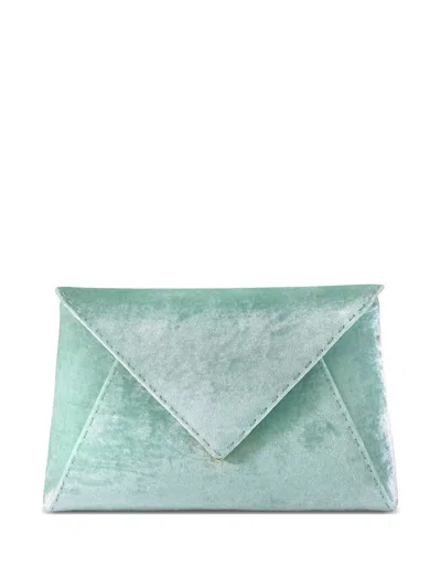Tyler Ellis Large Lee Pouchet Clutch Bag In Green