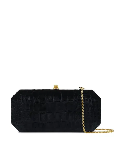 Tyler Ellis Large Perry Clutch Bag In Black