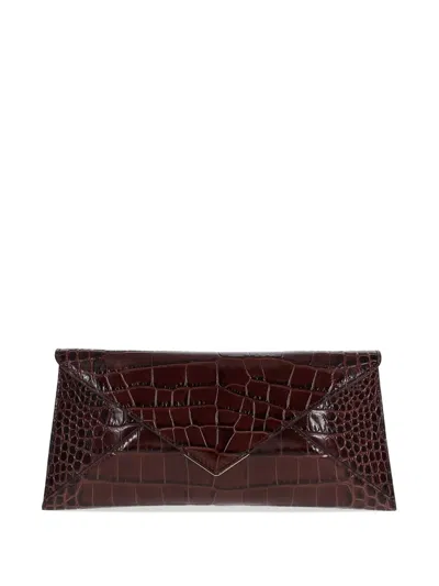 Tyler Ellis Lee Lineage Clutch Bag In Brown