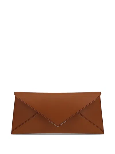 Tyler Ellis Lee Lineage Clutch Bag In Brown