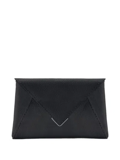 Tyler Ellis Lee Pouchet Pebbled Leather Clutch Bag In Black