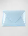 Tyler Ellis Lee Small Satin Pouchette Clutch Bag In Glacier Blue