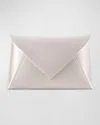 Tyler Ellis Lee Small Satin Pouchette Clutch Bag In Ivory