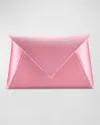 Tyler Ellis Lee Small Satin Pouchette Clutch Bag In Rose Petal