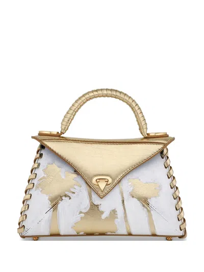 Tyler Ellis Lj Small Hand-painted Tote Bag In Multi