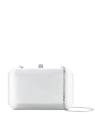 Tyler Ellis Medium Perry Clutch Bag In White