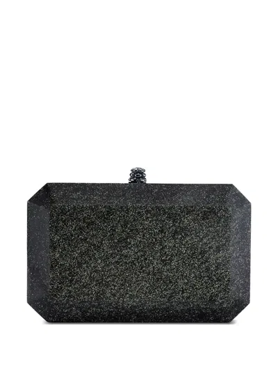 Tyler Ellis Medium Perry Glitter Clutch Bag In Pink