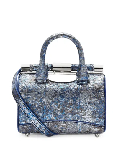 Tyler Ellis Micro Jamie Doctor Tote Mini Bag In Blue
