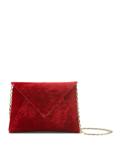 Tyler Ellis Micro Lee Pouchet Clutch Bag In Red