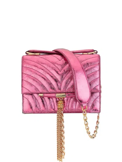 Tyler Ellis Mini Harper Quilted Leather Tote Bag In Purple