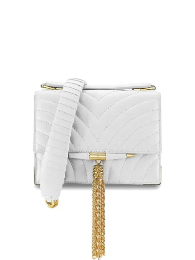 Tyler Ellis Mini Harper Quilted Leather Tote Bag In White