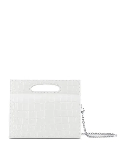 Tyler Ellis Mini Stella Croc-effect Tote Bag In White