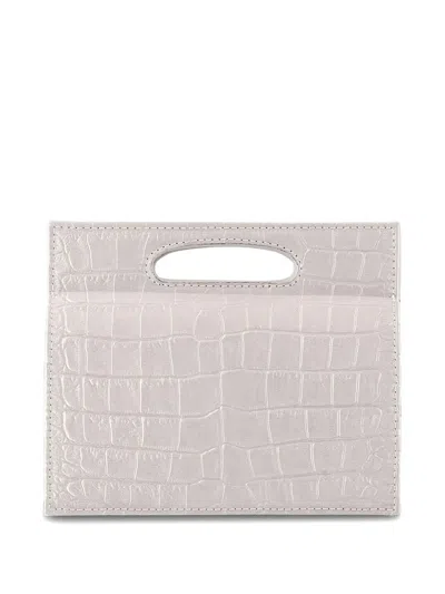 Tyler Ellis Mini Stella Crocodile-effect Tote Bag In Yellow