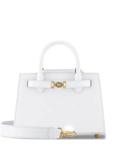 Tyler Ellis Mini Winnie Bond-closure Tote Bag In White