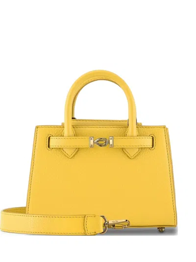 Tyler Ellis Mini Winnie Bond-closure Tote Bag In White