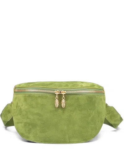Tyler Ellis Noah Suede Belt Bag In Pink