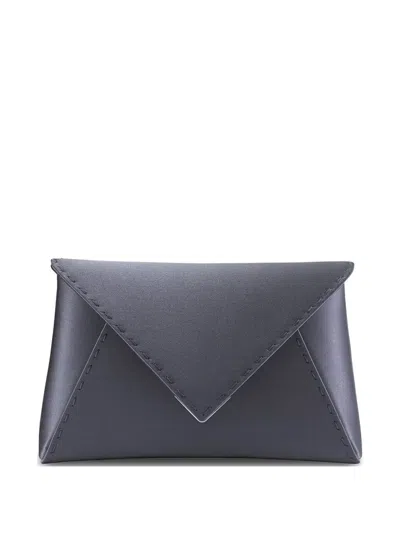 Tyler Ellis Small Lee Pouchet Clutch Bag In Gray