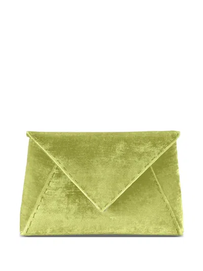 Tyler Ellis Small Lee Pouchet Clutch Bag In Green