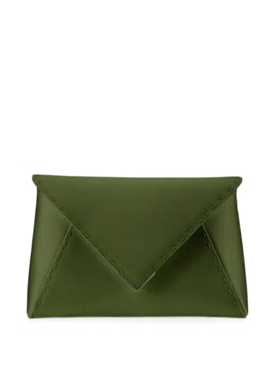 Tyler Ellis Small Lee Pouchet Clutch Bag In Green