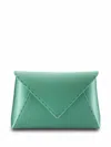 Tyler Ellis Small Lee Pouchet Clutch Bag In Green