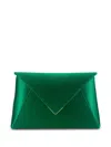 Tyler Ellis Small Lee Pouchet Clutch Bag In Green