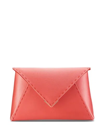 Tyler Ellis Small Lee 'pouchet' Clutch Bag In Orange
