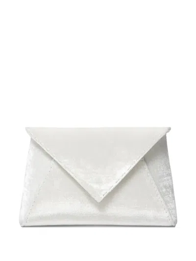 Tyler Ellis Small Lee Pouchet Clutch Bag In White