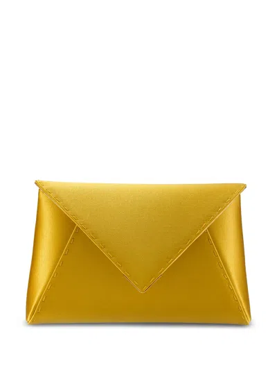 Tyler Ellis Small Lee Pouchet Clutch Bag In Yellow